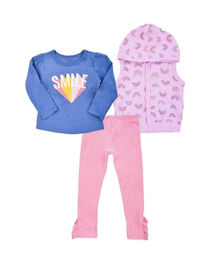 Conjunto Baby Creysi de algodón para niña