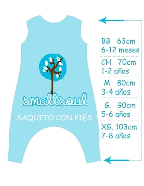 Mameluco Small Soul de algodón infantil