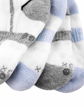 Tin antiderrapante Baby Creysi Collection de algodón para bebé niño 2 pares