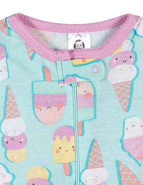 Set de mamelucos Gerber de algodón para bebé niña