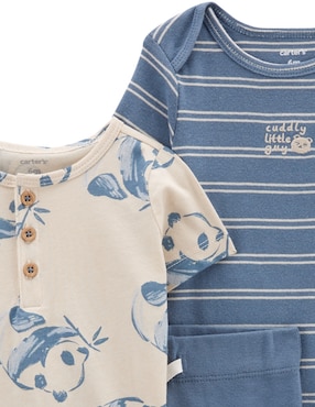 Conjunto Carter's de algodón para niño 3 piezas