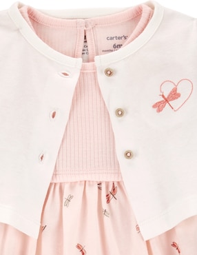Conjunto Carter's de algodón para bebé niña 2 piezas