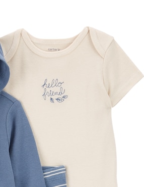Conjunto Carter's de algodón para niño 3 piezas