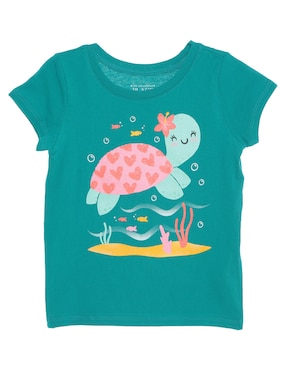 Playera The Children's Place Manga Corta Para Niña