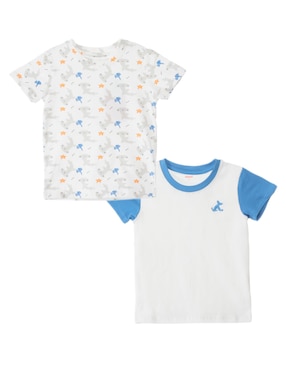 Set Playera Woohoo! Manga Corta Para Niño