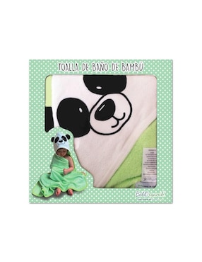 Toalla para baño Beborganik Panda de bambú