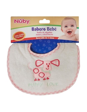 Babero Nuby estampado animal print de algodón