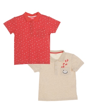 Set Playera Tipo Polo Woohoo! De Algodón Para Niño