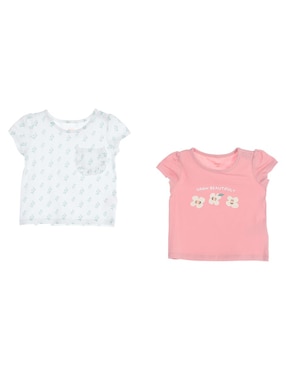 Set Playera Woohoo! Manga Corta Para Bebé Niña