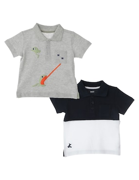 Set Playera Tipo Polo Woohoo! De Algodón Para Bebé Niño