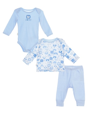 Conjunto Baby Creysi Collection De Algodón Para Bebé Niño 3 Piezas