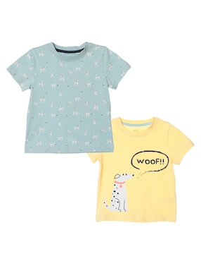 Set Playera Woohoo! Manga Corta Para Bebé Niño