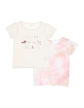 Set Playera Woohoo! Manga Corta Para Bebé Niña