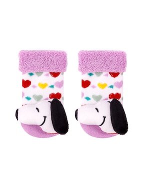 Tobillo Antiderrapante Snoopy Baby Creysi Collection De Algodón Para Bebé Niña