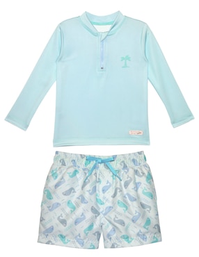 Traje De Baño Conjunto Sunskin Para Bebé Niño