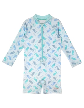 Traje De Baño Wetsuit Sunskin Ballena Para Preescolar Niño