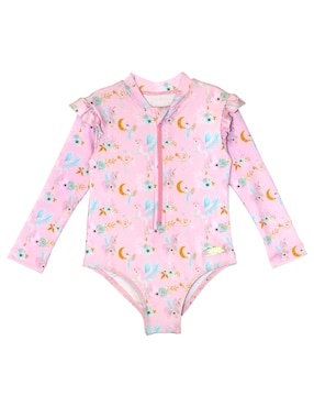 Traje De Baño Completo Sunskin Unicornio Para Bebé Niña