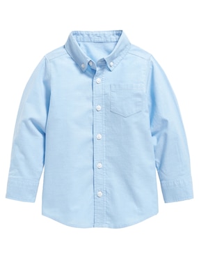 Camisa Bautizo Old Navy De Algodón Manga Larga Para Bebé Niño