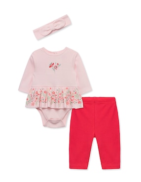 Conjunto Little Me De Algodón Para Bebé Niña 3 Piezas