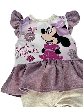 Set de mamelucos Disney de algodón para bebé niña