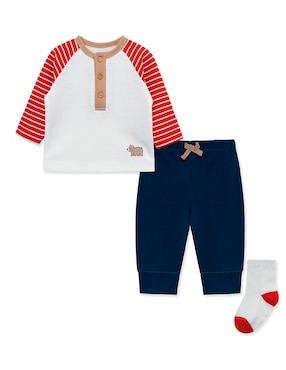 Conjunto Little Me Fw24 De Algodón Para Bebé Niño 3 Piezas