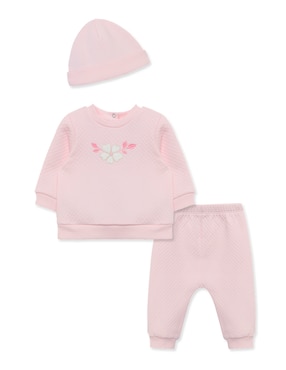 Conjunto Little Me FW24 De Algodón Para Bebé Niña 3 Piezas