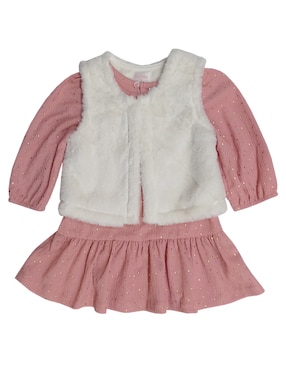 Conjunto Vestido Fiorella Manga Larga Para Bebé Niña