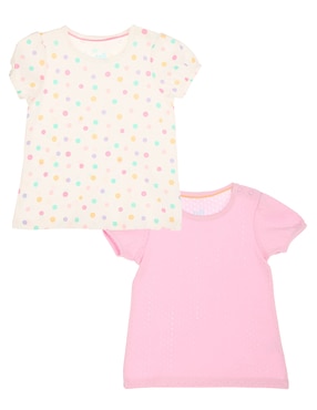 Set Playera Piquenique Babies Manga Corta Para Bebé Niña