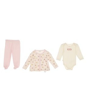 Conjunto Baby Creysi Collection De Algodón Para Bebé Niña 3 Piezas