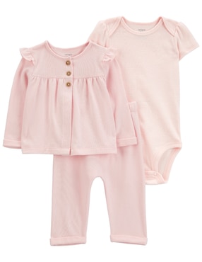 Conjunto Carter's De Algodón Para Bebé Niña 3 Piezas