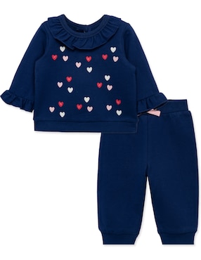 Conjunto Little Me Fw2024 De Algodón Para Bebé Niña 2 Piezas