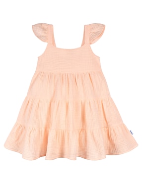 Vestido Gerber Manga Volantes Para Bebé Niña