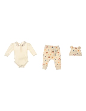 Conjunto Baby Creysi Collection De Algodón Para Bebé Niña 3 Piezas