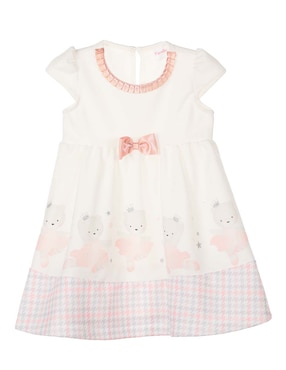 Vestido Fiorella Manga Cap Para Bebé Niña