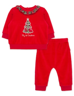 Conjunto Pants Little Me FW2024 De Algodón Para Bebé Niña 2 Piezas