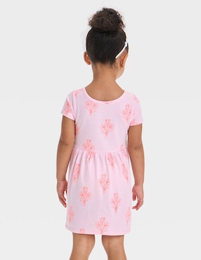 Vestido Cat & Jack manga regular para niña