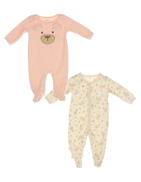 Set Mamelucos Baby Creysi Collection Sweet Bear Para Bebé Niña