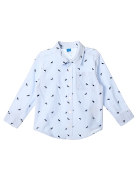 Camisa Casual Old Navy De Algodón Manga Larga Para Bebé Niño