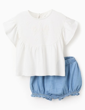 Conjunto Zippy de algodón para bebé niña