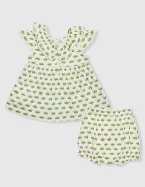 Vestido con calzón Zippy manga cap para niña