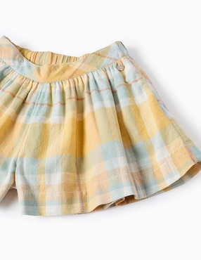 Short Zippy para bebé niña
