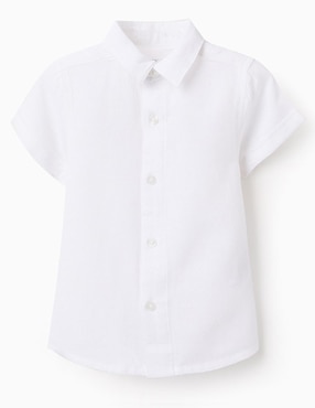 Camisa casual Zippy de algodón manga corta para bebé niño