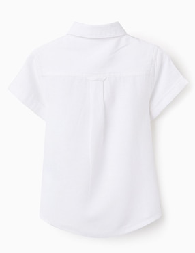 Camisa casual Zippy de algodón manga corta para bebé niño