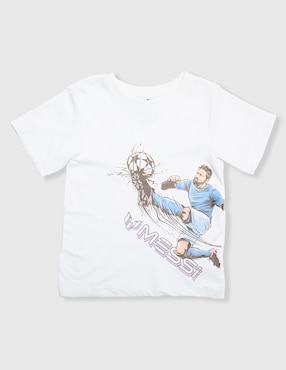 Playera Messi manga corta unisex