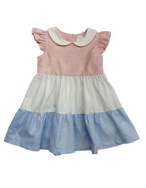 Vestido Fiorella Manga Volantes Para Bebé Niña