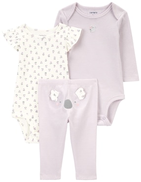 Conjunto Carter's LBB De Algodón Para Bebé Niña 3 Piezas