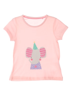 Playera Piquenique Babies Manga Corta Para Bebé Niña