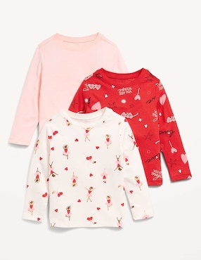 Set Playera Old Navy Manga Larga Para Niña