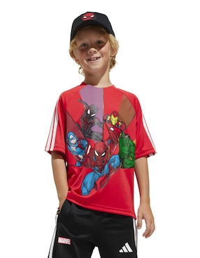 Playera ADIDAS Marvel Manga Corta Unisex