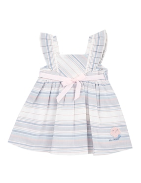 Vestido Bolo Manga Volantes Para Bebé Niña